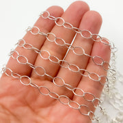 Sterling Silver Smooth Oval Link Chain